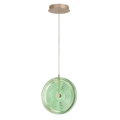 Lampadari Moderni-Ondaluce So jokey gr lampadario moderno vetro verde led 3000k 45cm