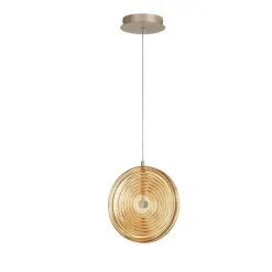 Lampade A Sospensione-Ondaluce So jokey pc lampada a sospensione vetro ambra led