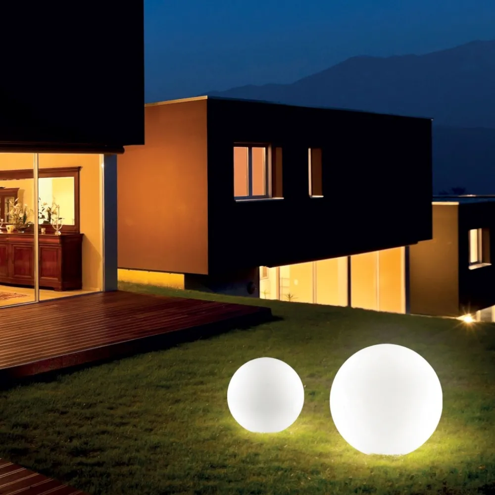 Lampade Da Esterno Giardino-Ideal Lux Sole pt1 d20 lampada sfera per esterno