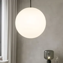 Lampadari Cucina-Ideal Lux Sole sp1 d50 lampadario da cucina boccia sfera bianca