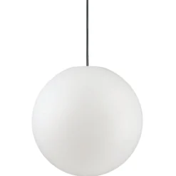 Lampadari Cucina-Ideal Lux Sole sp1 d50 lampadario da cucina boccia sfera bianca