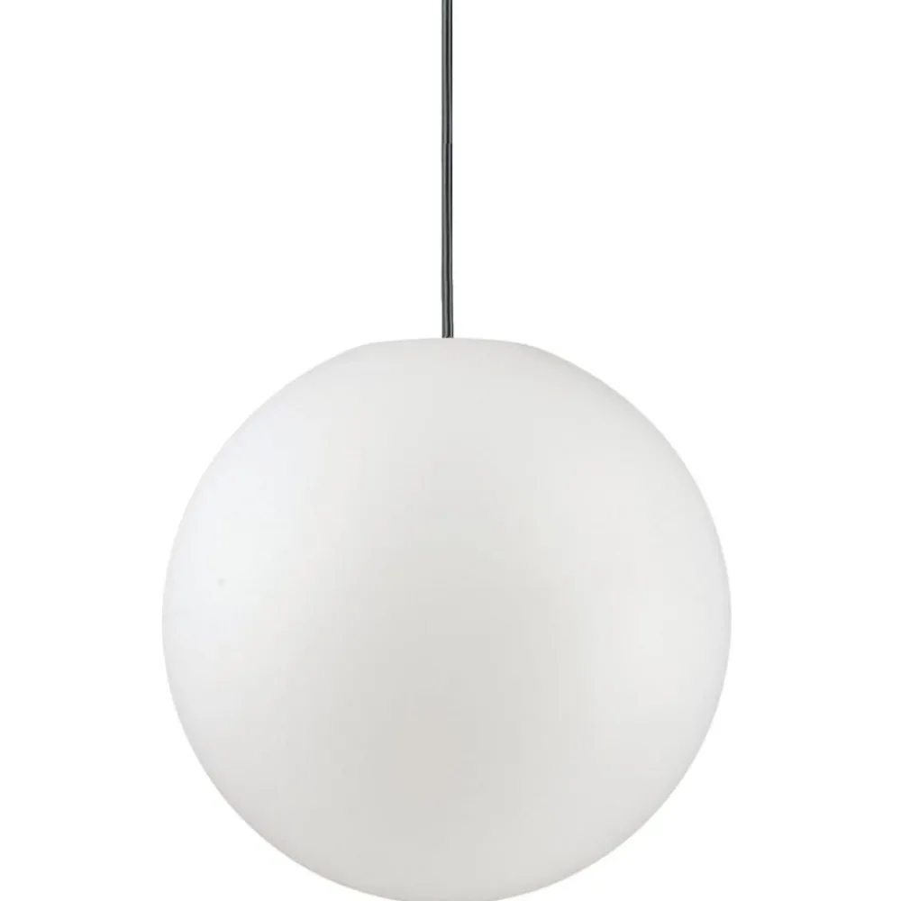 Lampadari Cucina-Ideal Lux Sole sp1 d50 lampadario da cucina boccia sfera bianca