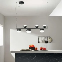 Lampadari Moderni-Ondaluce So mali nero lampadario led moderno
