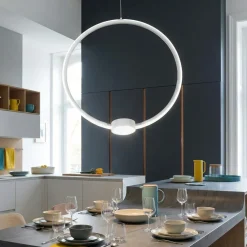 Lampadari Moderni-Ondaluce So omega pc bianco lampadario moderno led