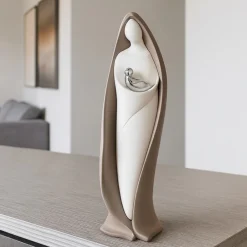 Soprammobili Moderni-Bongelli Preziosi Soprammobile statuetta maternita tortora