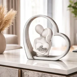 Soprammobili Moderni-Bongelli Preziosi Soprammobile moderno scultura cuore argento
