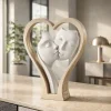 Soprammobili Moderni-Bongelli Preziosi Soprammobile moderno scultura cuore nocciola