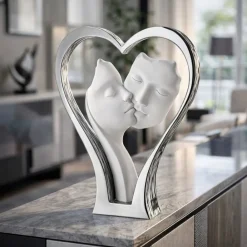 Soprammobili Moderni-Bongelli Preziosi Soprammobile scultura moderna cuore argento