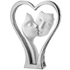 Soprammobili Moderni-Bongelli Preziosi Soprammobile scultura moderna cuore argento