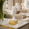 Soprammobili Moderni-Bongelli Preziosi Soprammobile volti h20cm base oro moderna