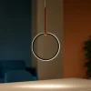 Lampade A Sospensione-Ondaluce So regoli circle lampada a sospensione led nero