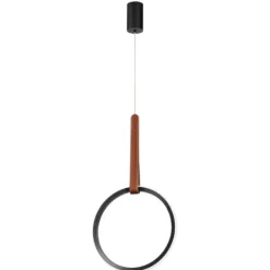Lampade A Sospensione-Ondaluce So regoli circle lampada a sospensione led nero