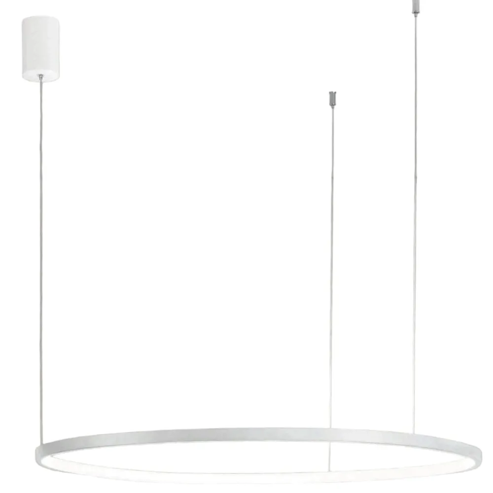 Lampadari Moderni-Ondaluce So soel 80 bianco lampadario cerchio led moderno