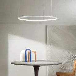 Lampadari Moderni-Ondaluce So soel 80 bianco lampadario cerchio led moderno