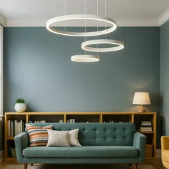 Lampadari Moderni-Ondaluce So soel 3 bianco lampadario moderno cerchi led