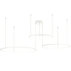 Lampadari Moderni-Ondaluce So soel 3 bianco lampadario moderno cerchi led