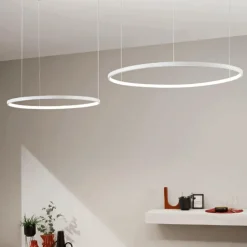 Lampadari Moderni-Ondaluce So soel 2 bianco lampadario moderno cerchi led