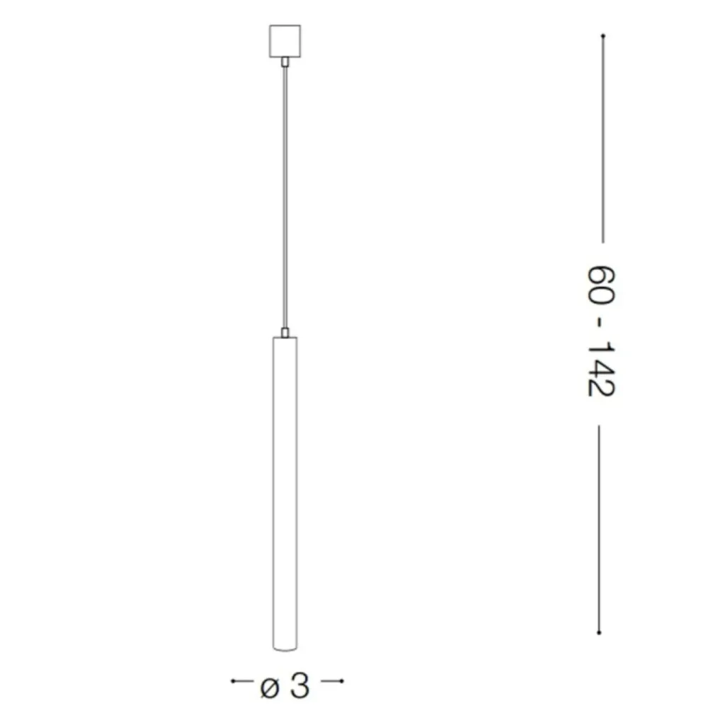 Lampade A Sospensione-Ideal Lux Sospensione led ultrathin sp d040 round bianco