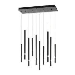 Lampadari Moderni-Ondaluce So tubic 10 lampadario multiple nero moderno