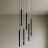 Lampadari Moderni-Ondaluce So tubic 6 luce lampadario moderno nero 6 luci led