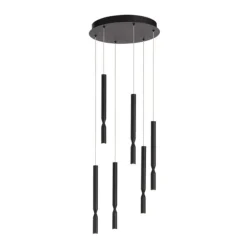 Lampadari Moderni-Ondaluce So tubic 6 luce lampadario moderno nero 6 luci led