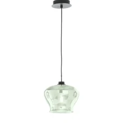Lampade A Sospensione-Ondaluce So verve 2 lampada a sospensione vetro verde