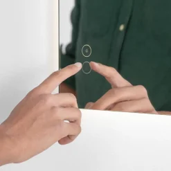 Specchi Da Parete-Selezionato da Mazzolaluce Specchiera da bagno rettangolare led touch 4000k antiappannamento