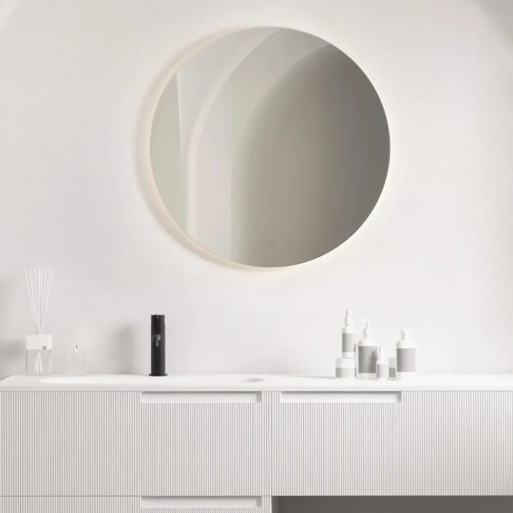 Specchi Da Parete-Selezionato da Mazzolaluce Specchio da bagno touch led 3000k ip44 anti appannamento 60cm