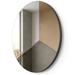 Specchi Da Parete-Selezionato da Mazzolaluce Specchio da parete 100cm rotondo per ingresso design moderno