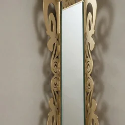 Specchi Da Parete-Selezionato da Mazzolaluce Specchio da parete design contemporaneo decorato foglia oro 80x100