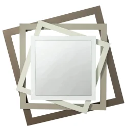 Specchi Da Parete-Selezionato da Mazzolaluce Specchio da parete design moderno quadrati 87x87 per ingresso