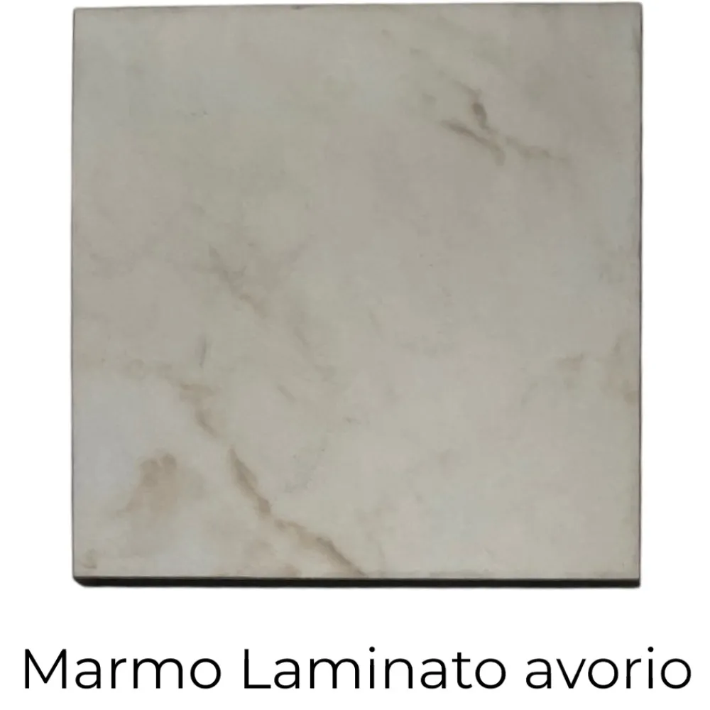 Specchi Da Parete-Selezionato da Mazzolaluce Specchio da parete design moderno 80cm rotondo chiaro-bronzo-marmo