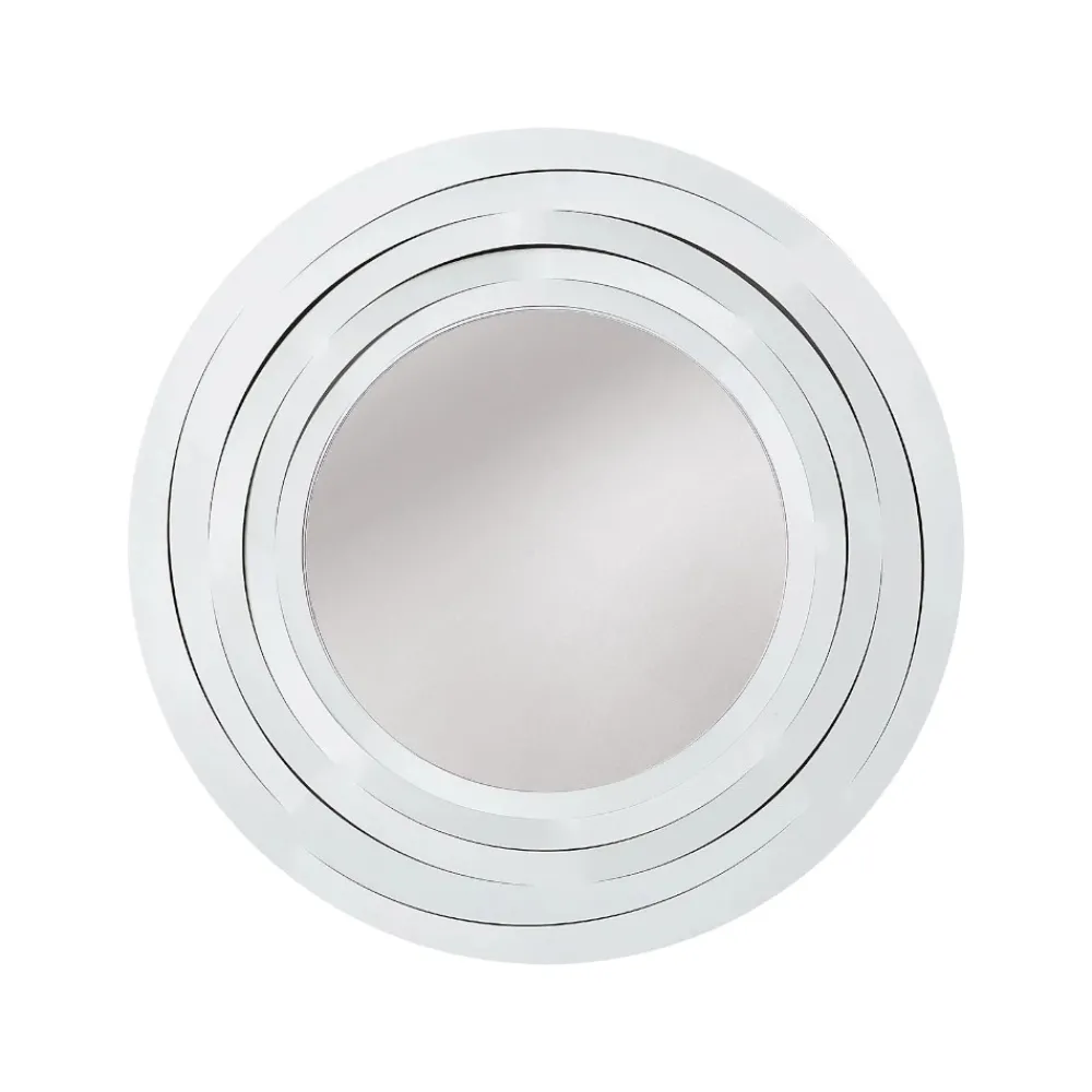 Specchi Da Parete-Selezionato da Mazzolaluce Specchio da parete design moderno metallo bianco rotondo