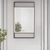 Specchi Da Parete-Selezionato da Mazzolaluce Specchio da parete moderno nero touch led 4000k ip44 antiappannamento