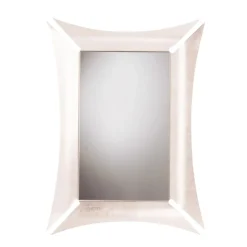 Specchi Da Parete-Selezionato da Mazzolaluce Specchio da parete per ingresso design bianco 70x100