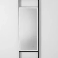 Specchi Da Parete-Selezionato da Mazzolaluce Specchio da parete rettangolare design moderno touch led 4000k nero