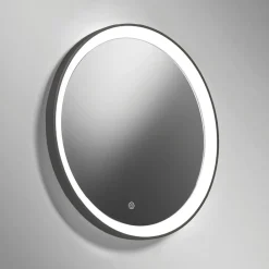 Specchi Da Parete-Vivida International Specchio ovale vivida lifering bronzo led touch 25w 3000k