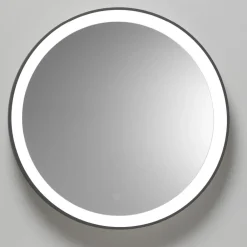 Specchi Da Parete-Vivida International Specchio ovale vivida lifering bronzo led touch 25w 3000k