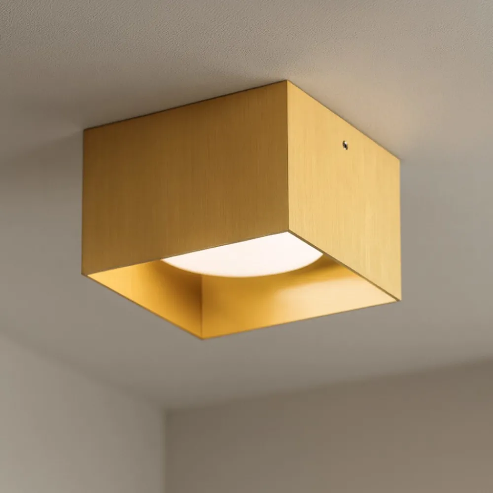 Faretti Da Soffitto-Ideal Lux Spike pl1 square faretto quadrato da soffitto