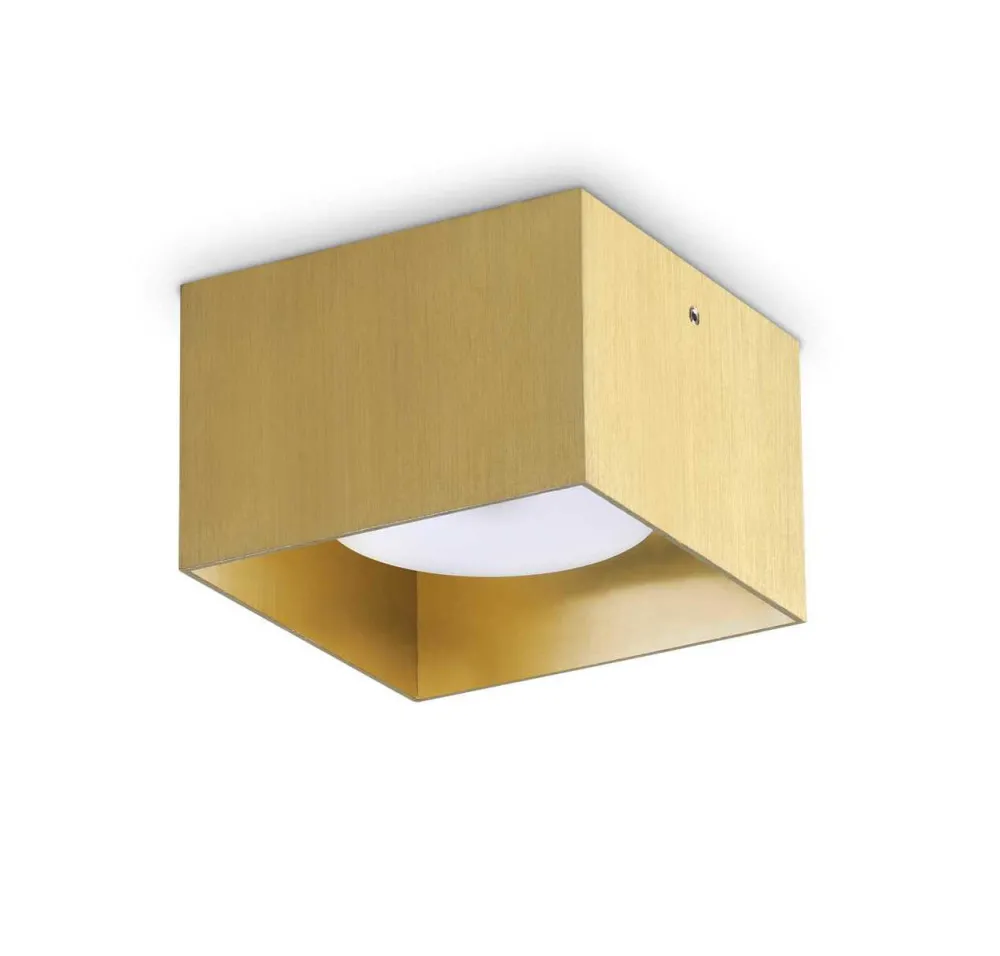 Faretti Da Soffitto-Ideal Lux Spike pl1 square faretto quadrato da soffitto