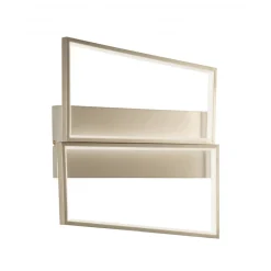 Plafoniere Moderne-Ondaluce Square pl pc oro plafoniera led design moderna