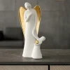 Soprammobili Moderni-Bongelli Preziosi Statuetta angelo bimbo scultura ali oro