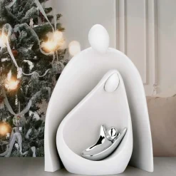 Presepi Di Natale-Bongelli Preziosi Statuina presepe di natale h25 stilizzato bianco