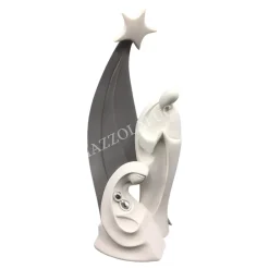 Presepi Di Natale-Bongelli Preziosi Statuina presepe h37 di natale natività grigio moderno