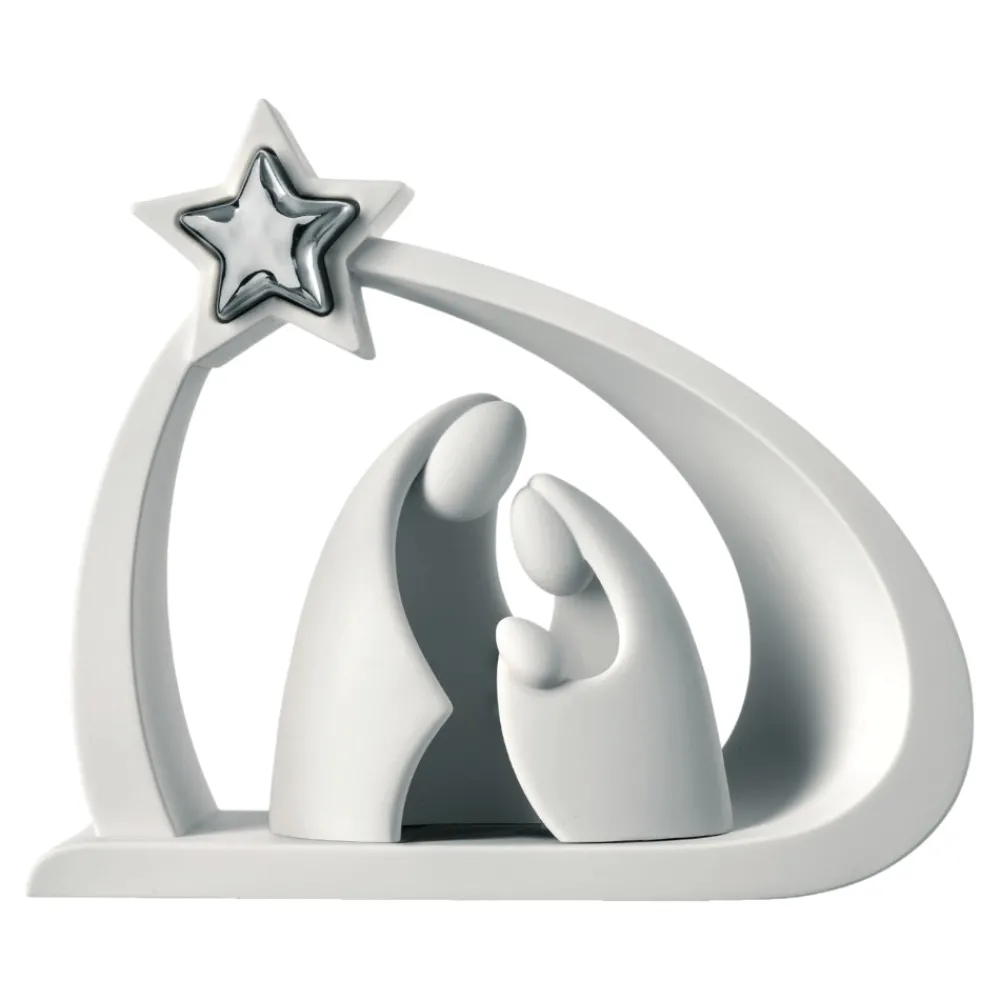 Presepi Di Natale-Bongelli Preziosi Statuina presepe natività h13 di natale bianco