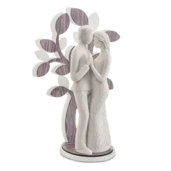 Soprammobili Moderni-Bongelli Preziosi Statuina scultura innamorati albero rovere