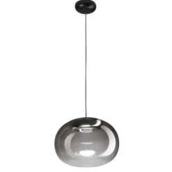 Lampadari Moderni-Stilnovo la mariee lampadario moderno boccia grigio fumo led 3000k