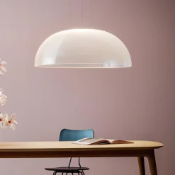 Lampadari Cucina-Linea Light Stilnovo lampadario demi da cucina moderna cupola 70cm led 33w 3000k