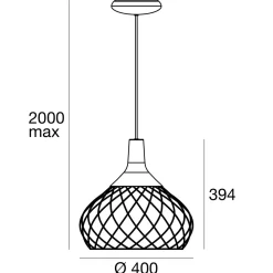Lampadari Moderni-Stilnovo mongolfier lampadario rame design moderno