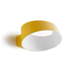 Applique Da Parete-Stilnovo oxygen applique giallo led 3000k dimmerabile moderna